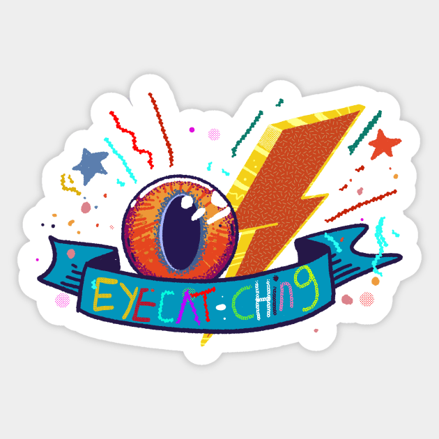Eyecat Ching Sticker by gambar_corek